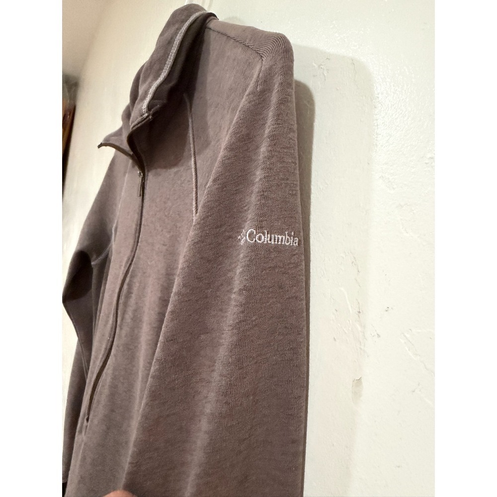 Columbia Womens Omni-Wick Quarter Zip Dress Brown Long Sleeve Pockets Active S - Picture 9 of 9